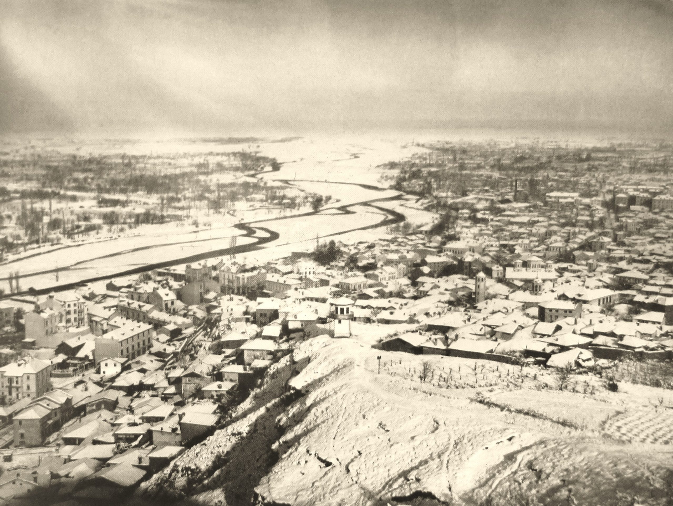 Изглед към Асеновград от 1928 г. | Фотограф: Крум Савов