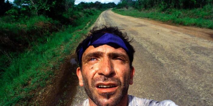 Yannis Behrakis Takes A Self Portrait After Surviving An Ambush By Revolutionary United Front Rebels In The Jungle Of Sierra Leone.