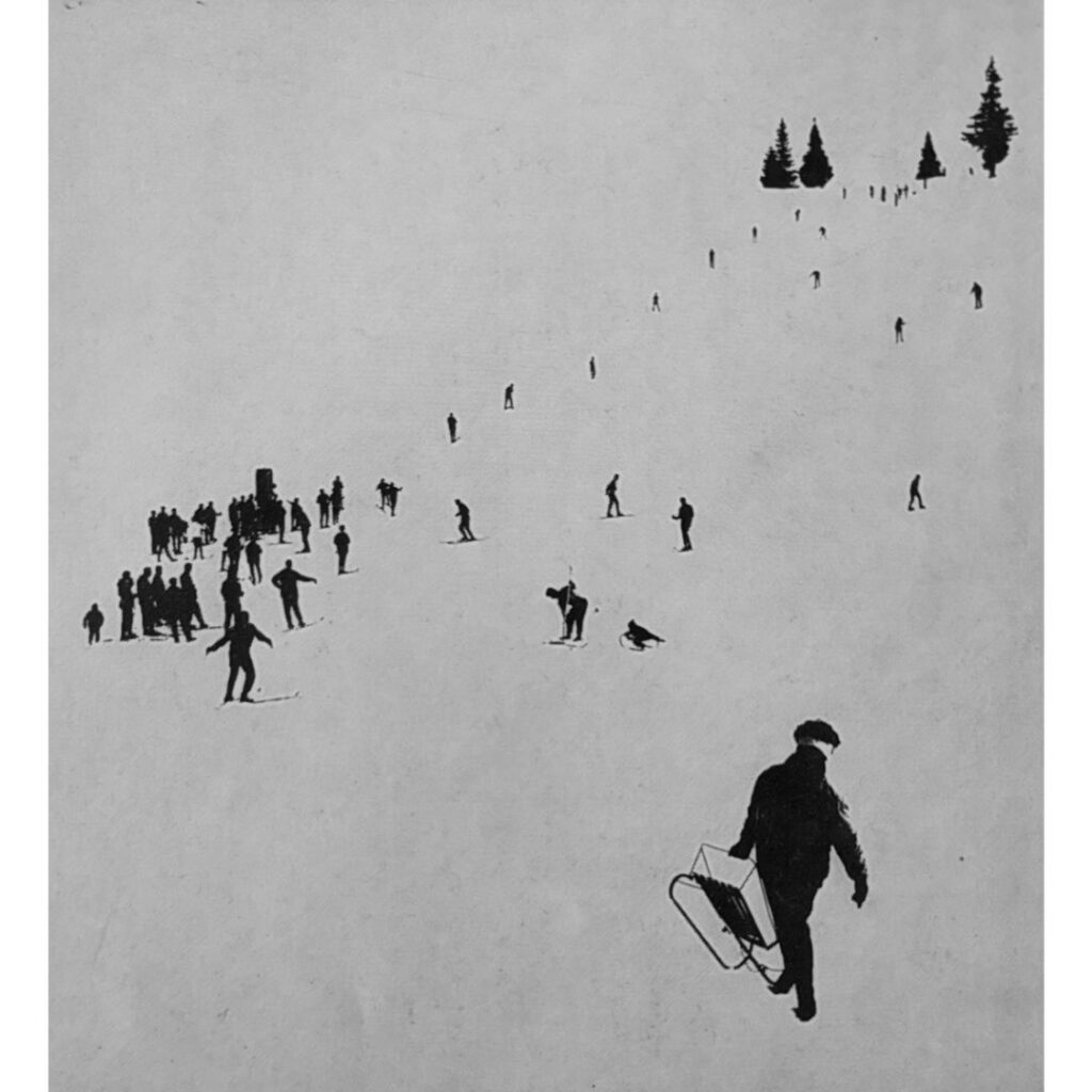 Зима | Фотограф: арх. Николай Попов | Източник: Списание "Българско фото" бр. 3 / 1970 г.